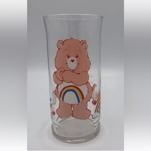 Vintage 1983 Cheer Bear Care Bear Libbey Pizza Hut Drinking Glass Collectable